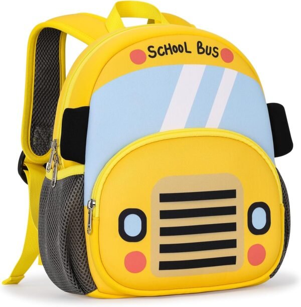 mibasies Toddler Backpacks for Boys 2-4: Baby Preschool Backpack - Kids Car Backpack for Boys Girls - 12inch Mini School Bag - Image 8