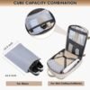 Large Travel Backpack for Women - 17 Inch 35L Carry On Laptop Bag Flight Approved Personal Item Daypack Weekender Traveling TSA Business Bag Luggage Waterproof for Airplane with Toiletry Bag Shoe Bag - Image 5