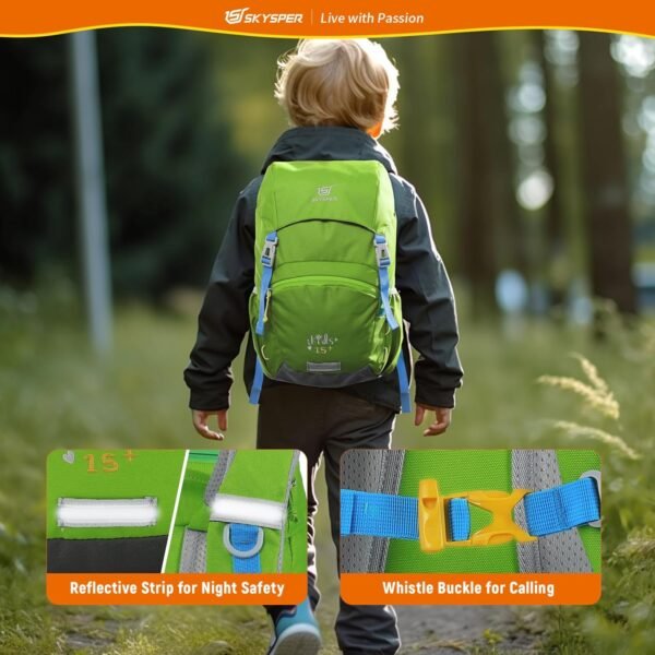 SKYSPER Kids Backpack for Boys Girls Lightweight Travel Daypack Elementary Student Rucksack Outdoor Primary School Bag - Image 5