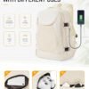 coowoz Travel Backpack for Men Women Mochilas Para Hombres Laptop Backpack Hiking Sport Gym College Backpack with Shoe Compartment Carry on Backpack Flight Approved Travel Essentials Beige - Image 2