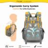SKYSPER Kids Backpack 10L Toddler Backpack Travel Daypack for Preschool and Kindergarten(Yellow) - Image 3