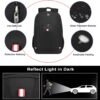Della Gao Laptop Backpack, Business Travel Backpack with USB Charging Slit for Men Womens, Anti Theft Water Resistant Computer Backpack Fits 15 Inch Laptop and Notebook, Black - Image 4