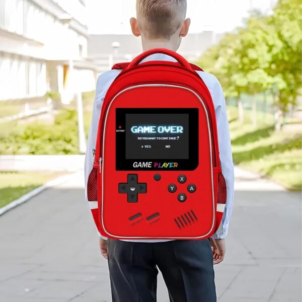 Backpack For School Boys - Gamer Boys Backpack For Elementary Middle School - Boys Backpacks Ages 6-18 Kids Children Teens ，17″ Video Game Bookbag Travel Back Pack - Image 8