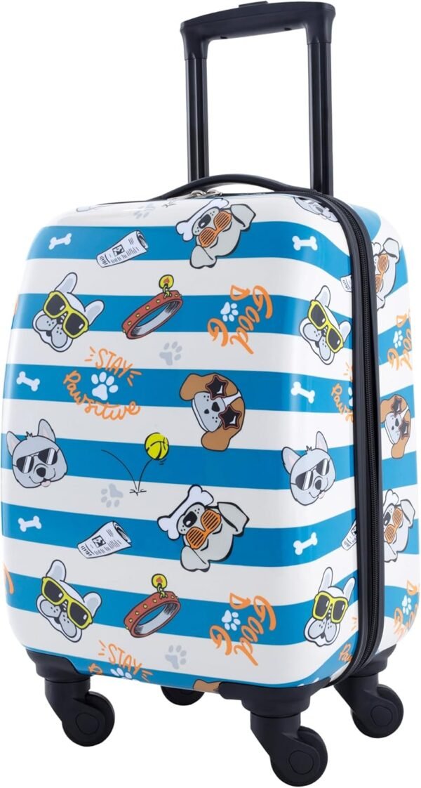 Travelers Club 5 Piece Kids' Luggage Set, Cool Dog - Image 2