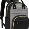 LOVEVOOK Small Backpack Purse for Women, Mini Backpack, Light Weight Cute Fashion Backpack for Work Daily Travel, Black-Grey