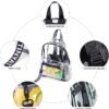 TINYAT Heavy Duty Transparent Clear backpack See Through Clear Bag Kid Backpack for School, Concerts, Sports, Travel T9051 - Image 6