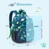 mommore Kids Backpack for Kindergarten Water Resistant Preschool Backpack Dinosaur Boys Bookbag Age 3-6 - Image 6