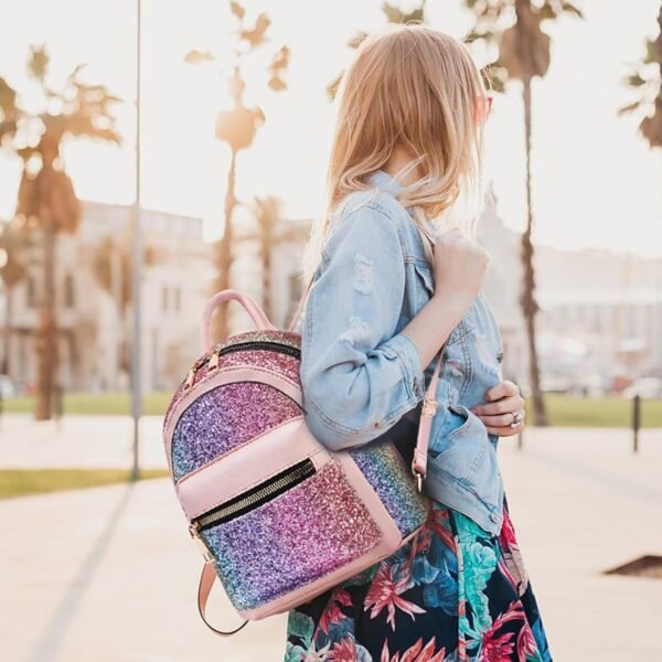 Mini Backpack for Girls, Small Backpack Purse for Women Teens Kids, Cute Mini Bookbag with Coin Purse Gift - Image 2