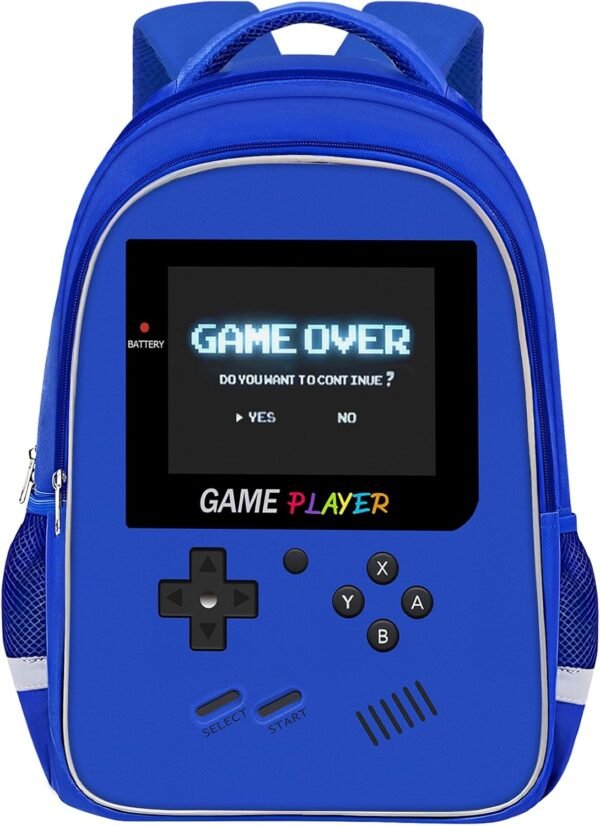 School Backpack For Boys - Gamer Boys Backpack For Kids Children Teens Elementary Middle School - Ages 6-18，17″