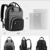 LOVEVOOK Small Backpack Purse for Women, Mini Backpack, Light Weight Cute Fashion Backpack for Work Daily Travel, Black-Grey - Image 3