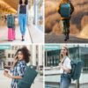 INC Travel Backpack For Women Men, Carry on Backpack for Airplanes, Waterproof Personal Item Travel Bag With USB Charging Hole For Travel, College - Image 9