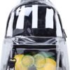 TINYAT Heavy Duty Transparent Clear backpack See Through Clear Bag Kid Backpack for School, Concerts, Sports, Travel T9051