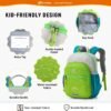 SKYSPER Toddler Backpack for Boys Girls Kids Travel Backpack Preschool Kindergarten Travel Daypack(Green) - Image 4