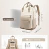 LOVEVOOK Travel Laptop Backpack Women, 17.3 Inch Anti-theft Laptop Bag with USB Port, Fashion Waterproof Computer Backpacks Teacher Nurse Backpack Purse for College School Work - Image 3
