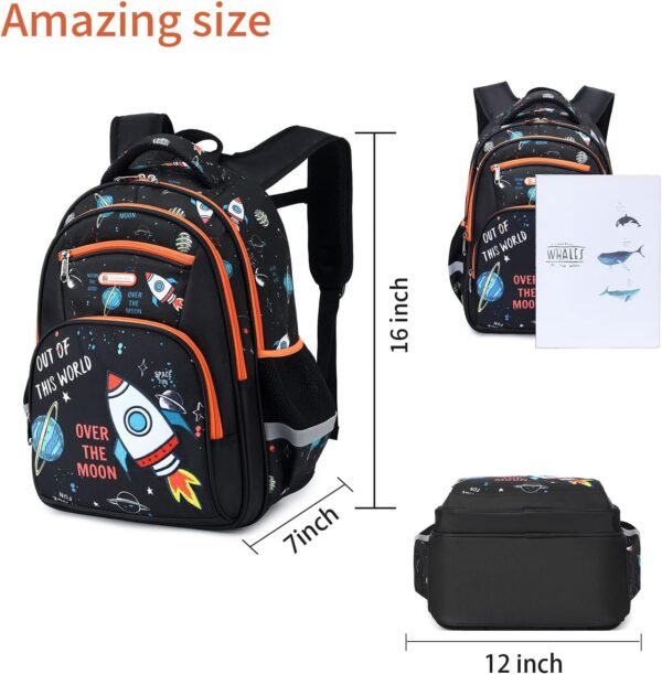 Kids Backpack for Girls Preschool Elementary Kindergarten School Bag 15.6″ Multifunctional Cute Large Capacity - Image 3