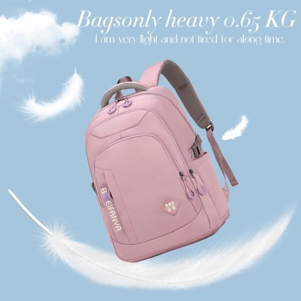 Kids Backpacks for School Teens Girls Cute Backpack for School Bookbag Women Travel Student Large Book Bag Boys, Purple - Image 2