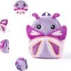 NICE CHOICE Cute Toddler Backpack Toddler Bag Plush Animal Cartoon Mini Travel Bag for Baby Girl Boy 2-6 Years(Purple Butterfly) - Image 5