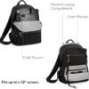 TUMI - Voyageur Denver Backpack - Everyday Nylon Backpack for Business - Premium Travel Backpack for Men & Women - Black & Gunmetal - Image 3