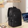 21L Large Backpack with Laptop Compartment, School Backpack, Travel Backpack, Work Backpack for Woman and Man, Casual Bookbags for High School and University for Boys and Girls, Black - Image 5