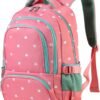 BLUEFAIRY Lightweight Water Resistant Backpack for Girls, Pink, 5-9 Years, Laptop Compartment, Adjustable Shoulder Straps, Breathable Mesh - Image 4