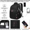 Della Gao Laptop Backpack, Business Travel Backpack with USB Charging Slit for Men Womens, Anti Theft Water Resistant Computer Backpack Fits 15 Inch Laptop and Notebook, Black - Image 2