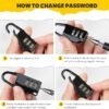 SAMIT Anime Luminous Backpack with USB Charging Port & Anti Theft Lock &Pencil Case Daypack Laptop Backpack - Image 9
