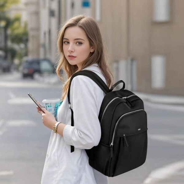 GOLF SUPAGS Laptop Backpack for Women Computer Bag Fits 14 Inch Notebook Travel College Work Backpack Purse (Black) - Image 6