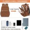 Bluboon Backpack for Women 15.6 Inch Laptop Bookbag College School Backpack Girls Schoolbag Compartment Daypack for Business Travel with USB Charging Port（Corduroy Coffee - Image 3