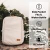 Nordace Siena Smart Backpack with USB Charging - 15.6 Inch Laptop Backpack, 19L Daily Backpack for Travel, Everyday, or Work (Beige) - Image 7