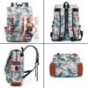 YGR Floral Laptop Backpack for Women, Female, School, Travel, Business, Outdoor Sports, Office, Work - Image 2