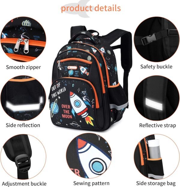 Kids Backpack for Girls Preschool Elementary Kindergarten School Bag 15.6″ Multifunctional Cute Large Capacity - Image 6