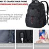 VANKEAN 17.3'' Travel Laptop Backpack TSA Friendly, Water Resistant Anti Theft Extra Large College Backpacks with RFID Pockets, USB Port for Men Women Business Work Bag, Black - Image 7