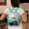 MADISON & DAKOTA Clear Mini Backpacks for Beach, Travel - Stadium Approved Bag with Adjustable Straps - Image 7
