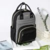 LOVEVOOK Small Backpack Purse for Women, Mini Backpack, Light Weight Cute Fashion Backpack for Work Daily Travel, Black-Grey - Image 6
