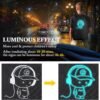 SAMIT Anime Luminous Backpack with USB Charging Port & Anti Theft Lock &Pencil Case Daypack Laptop Backpack - Image 2