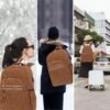 Bluboon Backpack for Women 15.6 Inch Laptop Bookbag College School Backpack Girls Schoolbag Compartment Daypack for Business Travel with USB Charging Port（Corduroy Coffee - Image 5