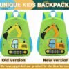 LOIDOU Toddler Backpack Boys 15 Inch Kids Preschool Kindergarten School Backpack Book Bag for Daycare Nursery Travel with Chest Strap，Fits 3 to 8 years old - Image 2