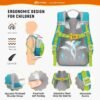 SKYSPER Toddler Backpack for Boys Girls Kids Travel Backpack Preschool Kindergarten Travel Daypack(Green) - Image 3