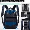 Travel Backpack for Men Women,45L Carry On Backpack Flight Approved,Large Laptop Backpack,Expandable Luggage Backpack Water Resistant Bookbag Daypack Fit 17 Inch - Image 6