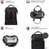 Baggallini Soho Backpack - Travel Laptop Backpack for Women - Lightweight Water-Resistant Luggage Bag, Black - Image 6