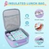 3PCS School Backpack for Girls, Kids Backpack for Girls with Lunch Box Pencil Case, Cute Kawaii Mermaid Backpack for Girls, Schoolbag Bookbag for Kindergarten Elementary Middle High School - Image 5