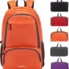 YZAOLL 30L Lightweight Packable Travel Hiking Backpack Daypack Foldable Backpack Water Resistant Daypack for Women Men