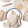 Womens Backpack Purse Leather Anti-theft Large Fashion Designer Travel Backpack Bag Men's Backpack Shoulder Bags - Image 4