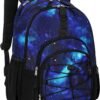 ZORFIN Backpack for School Travel: Bookbag for Girls Boys - Laptop Backpack with Multiple Compartments - Cyberspace Galaxy - Image 9
