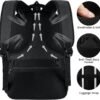 Travel Laptop Backpack, 15.6 Inch Large School Backpacks for Teens Boys, Water Resistant Business Men Computer Bag Durable Women Back Pack with USB Charging Port for College Work, Black - Image 5