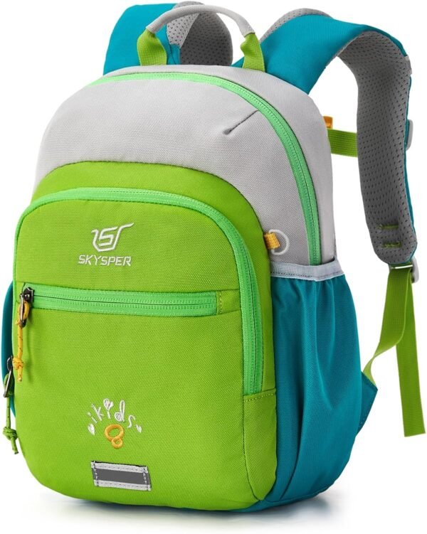 SKYSPER Toddler Backpack for Boys Girls Kids Travel Backpack Preschool Kindergarten Travel Daypack(Green)
