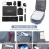 VGCUB Travel Essentials Backpack for Women Men,Laptop Carry on Backpack with Laptop Compartment,Waterproof Work Personal Item Size Backpack with USB Charging Port,Jewel Blue - Image 6