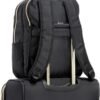 Kenneth Cole REACTION Women's Chelsea Chevron 15" Laptop and Tablet Backpack, Black - Image 6