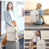 LOVEVOOK Carry On Travel Backpack for Women, 40L Personal Item Travel Bag Flight Approved, TSA Large Backpack for 17'' Laptop, Waterproof Weekender Business Hiking Bag with 3 Packing Cubes - Image 6