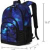 ZORFIN Backpack for School Travel: Bookbag for Girls Boys - Laptop Backpack with Multiple Compartments - Cyberspace Galaxy - Image 3